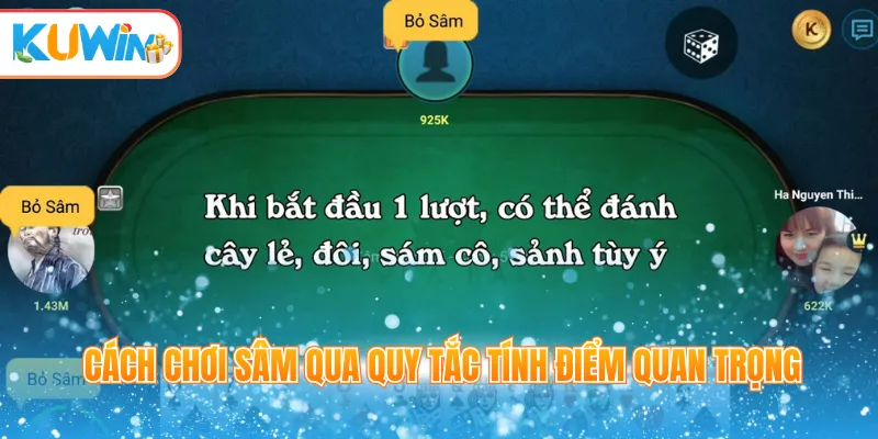 Cách chơi Sâm qua quy tắc tính điểm quan trọng