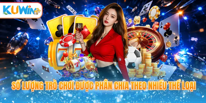 Số lượng trò chơi được phân chia theo nhiều thể loại